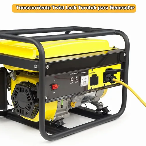 Vista 7 de STARELO Receptáculo de Bloqueo de 30 Amperios para Generador Salida NEMA L14-30R con Cubierta, 125/250 Voltios 3 Polos 4 Cables, Resistente a
