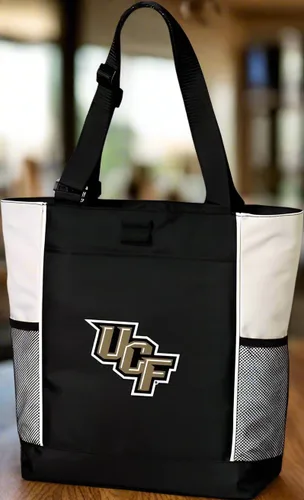Vista 5 de Broad Bay UCF Tote Bags University of Central Florida Totes Knights Logo, 600D Polyester Canvas, Adjustable Web Handles, Front Pocket, Side Mesh