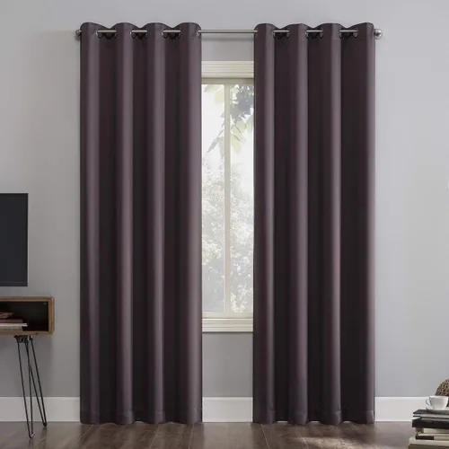 Vista 22 de Sun Zero Nordic - Juego de 2 paneles de cortinas con ojales de grado teatral extremo 100% opacas, 104" x 96" (2* 52" x 96"), cortinas opacas blanco