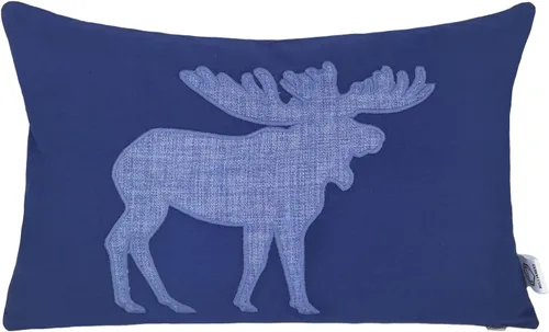 Vista 9 de Fundas de almohada lumbares de 12 x 20 pulgadas, con diseño de oso de algodón y lino, fundas de cojín bordadas para sofá, dormitorio (azul)
