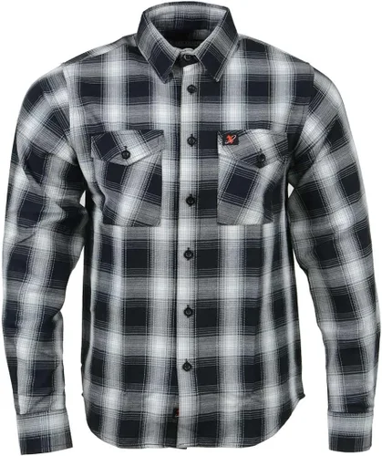 Vista 4 de Milwaukee Leather Mng11654 Men's BlackWhite Long Sleeve Flannel