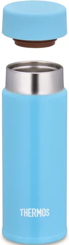 Vista 3 de Thermos Botella de agua, vaso de bolsillo aislado al vacío, 4.2 fl oz (4.1 fl oz), azul claro JOJ-120 LB (modelo de pequeña capacidad)