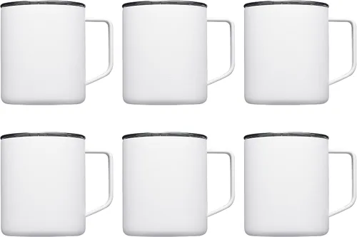 Vista 17 de Kenai - Tazas de viaje personalizadas con recubrimiento en polvo, 13.5 onzas, juego de 24, paquete personalizado a granel, doble pared, perfectas