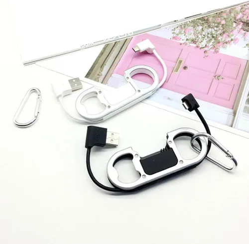Vista 7 de WOONEKY Usb-C Llavero Datos Cable Abrebotellas Portátil C Llavero Cargador para Teléfonos Llavero Teléfono 2 Paquete Caja Embalaje