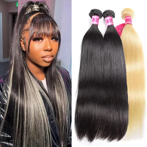 Vista 27 de Paquetes Bob Liso 3 Paquetes de Cabello Humano Corto 10, 10 y 10 Pulgadas, 100% Cabello Crudo Sin Procesar, Tejido Rápido, Color Negro Natural