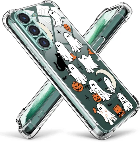 Vista 20 de Funda transparente de fantasma de Halloween (fantasma de Halloween, Google Pixel 7 Pro)