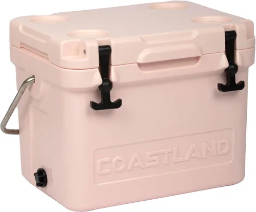 Vista 14 de Coastland Bay Series Cooler Premium - Enfriador rotomoldeado aislado para uso diario, pequeño baúl de hielo para espacios reducidos