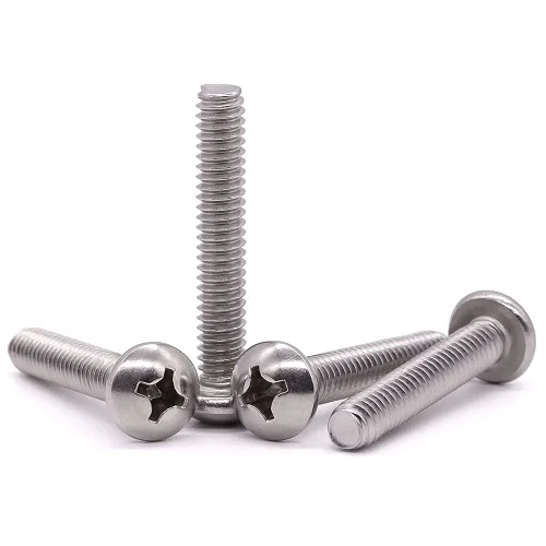 Vista 10 de Tornillo de máquina de cabeza cilíndrica #2-56 x 1/4", ranurado Phillips, acero inoxidable 304 18-8, acabado brillante, rosca completamente