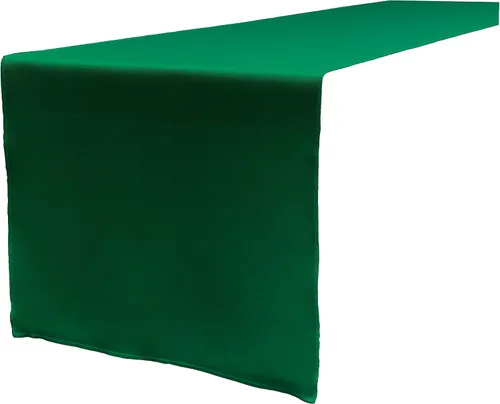 Vista 11 de LA Linen™ mantel de popelina de poliéster de 14 por 108 pulgadas Blanco P