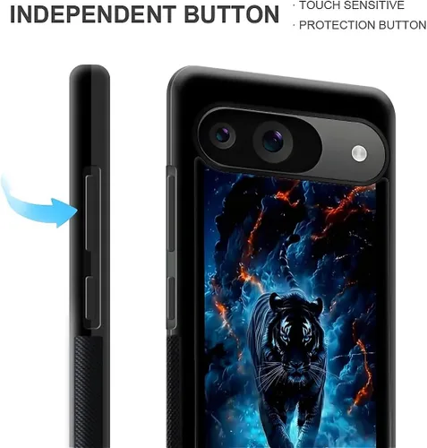 Vista 780 de Compatible con Google Pixel 4A 5G Mobile Case Creative Acrylic Panel trasero Silicona Protección Grip especialmente diseñado para Google Pixel 4A 5G