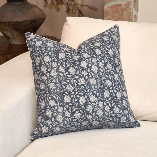 Vista 14 de DOMVITUS Fundas de almohada florales de 18 x 18 pulgadas, fundas de almohada para sofá, funda de almohada con estampado floral, fundas decorativas
