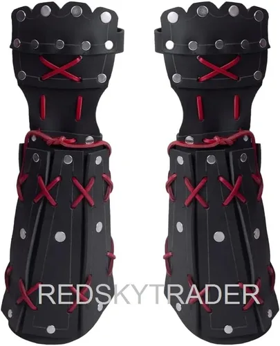 Vista 4 de Armadura samurái de cuero, armadura vikinga medieval para cosplay, armadura de caballero de cuero, armadura vikinga unisex de fantasía steampunk
