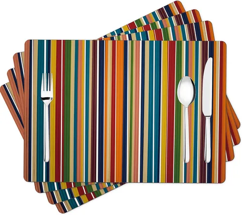 Vista 7 de Manteles individuales lavables con diseño floral de primavera, de piel sintética, resistentes al calor, impermeables, lavables, reutilizables