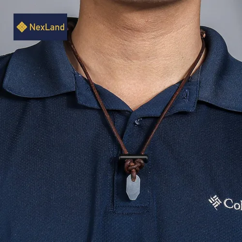 Vista 5 de Collar de cerámica para iniciador de fuego, cordón de cuero FNL