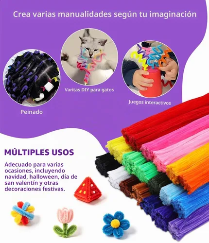 Vista 4 de 1000 piezas de limpiadores de tuberías a granel suministros de artesanía