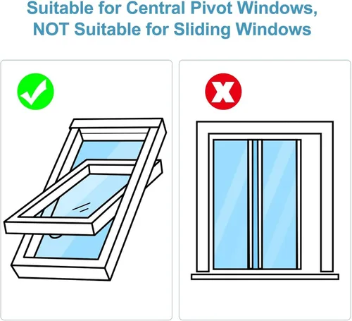Vista 9 de Portable Air Conditioners Window Seal Set for Incline, 150X38CM