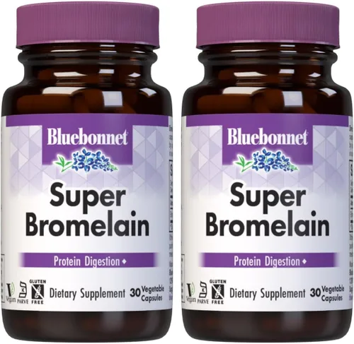 Vista 5 de Bluebonnet Cápsulas vegetarianas de súper bromelina, piña, 500 mg, 30