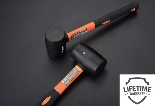 Vista 3 de Edward Tools Martillo de goma de 8 onzas – Cabezal de martillo de goma duradero y ecológico para camping, pisos, estacas de tienda, carpintería