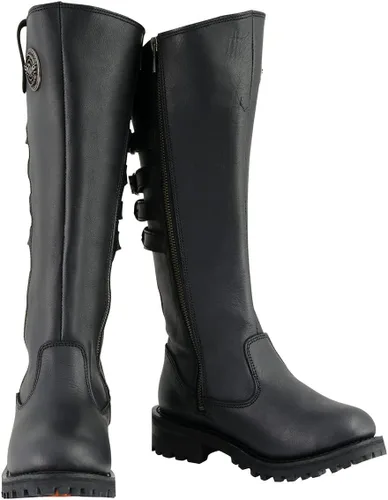 Vista 2 de Milwaukee Leather Botas de Motociclista de Cuero para Mujer de Rodilla a Altura de la Pierna Colección Premium MBL