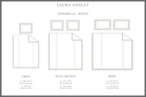 Vista 8 de Laura Ashley - Juego de funda de edredón tamaño individual, ropa de cama reversible de algodón con funda a juego, decoración ligera del hogar