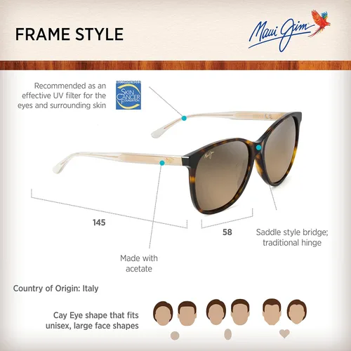 Vista 6 de Maui Jim Gafas de sol polarizadas Isola para mujer