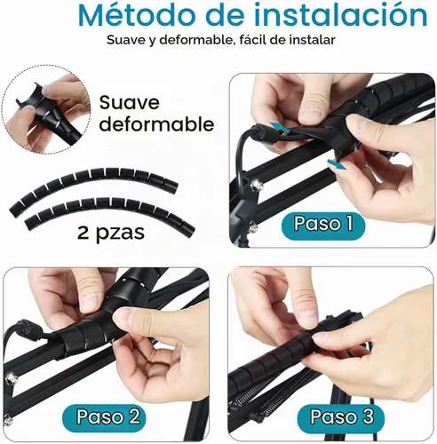 Vista 3 de Brazo de micrófono con gestión de cables – Soporte de micrófono de tijera ajustable compatible con Fifine K669B/K670/K683A/K658/K688, AmpliGame
