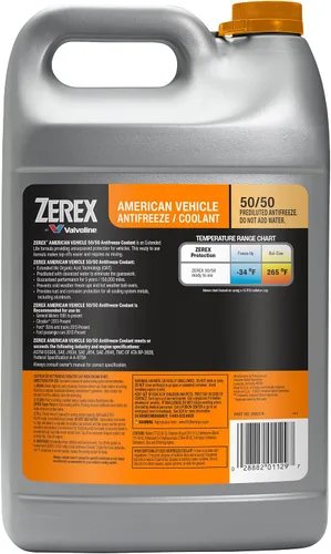 Vista 3 de Zerex American Vehicle 50/50 - Refrigerante anticongelante listo para usar, 1 galón