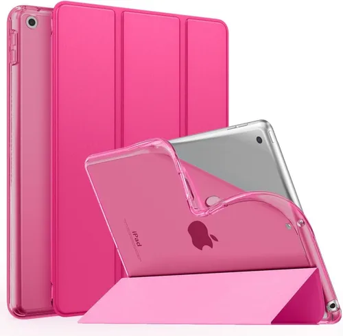 Vista 20 de MoKo Funda compatible con iPad de 9ª/8ª/7ª generación de 10.2 pulgadas (2021/2020/2019), delgada y ligera funda inteligente con protector trasero