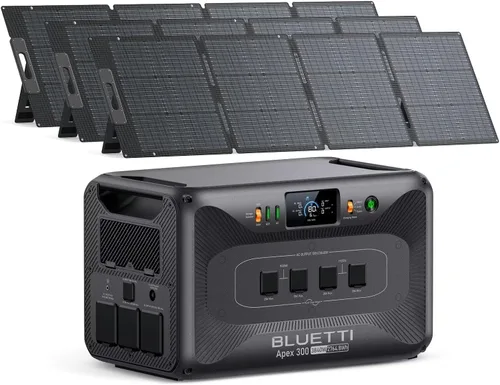Vista 18 de BLUETTI Apex 300 - Estación de energía portátil, generador solar de 2764.8 Wh con batería de reserva con 6 salidas de CA de 3840 W