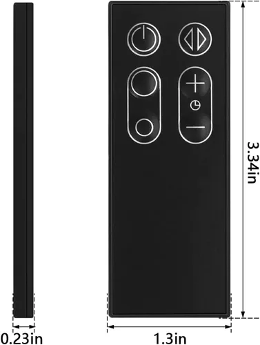 Vista 2 de 965824-06 965824-07 Control remoto de repuesto para modelos de ventilador Dyson AM11 TP00 TP01 con imán