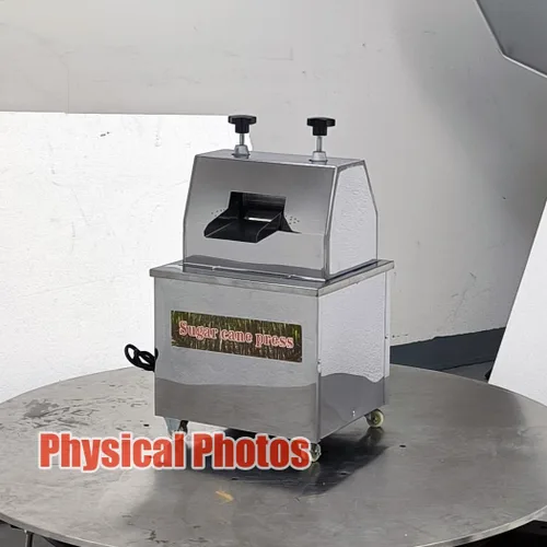 Vista 7 de INTSUPERMAI Prensa comercial de caña de azúcar, máquina exprimidora de caña de azúcar, extractor de jugo de caña de azúcar, 110 V, exprimidor
