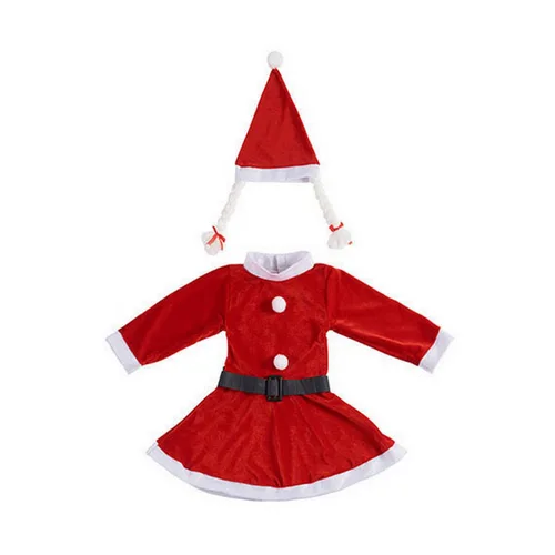 Disfraz para Niños Krist+ Blanco Rojo Mamá Noel 9-13 Años