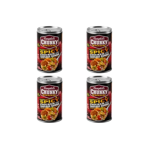 Vista 11 de Sopa Campbell’s Chunky, Gumbo de Pollo y Salchicha, lata de 18.8 oz (Caja de 12)