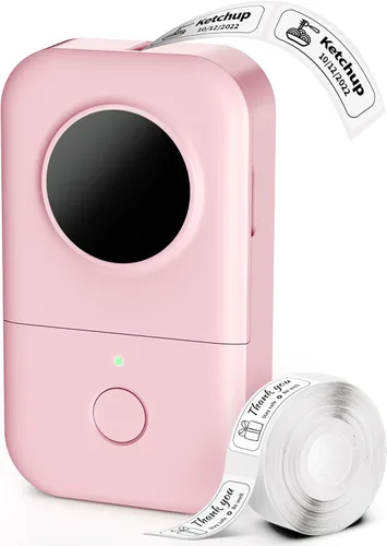 Vista 10 de Phomemo D30 - Etiquetadora con cinta, Bluetooth, portátil, pequeña, para teléfono inteligente, múltiples plantillas, icono de fuentes, fácil