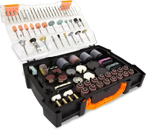 Vista 6 de WEN 23072 Kit de herramientas rotativas inalámbricas de iones de litio de velocidad variable con juego de accesorios de 24 piezas, cargador