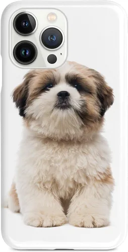Vista 10 de Inspired Cases - Funda compatible con iPhone Xs Max - Funda protectora con textura 3D para Apple iPhone Xs Max - Shih Tzu