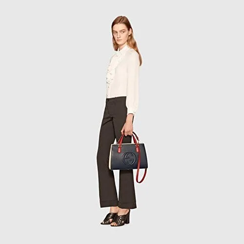 Vista 4 de Gucci Soho - Bolso de hombro de piel con estructura negra
