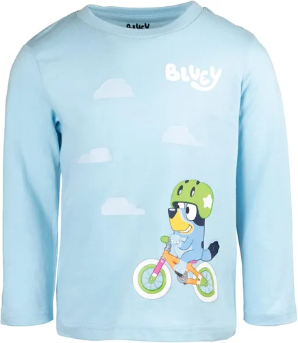 Vista 2 de Bluey Paquete de 2 camisetas gráficas de manga larga para niños