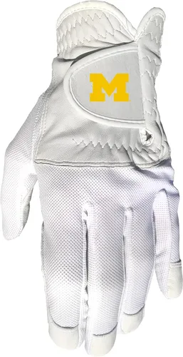 Vista 5 de Guante de golf para mano izquierda de Team Golf NCAA para hombre, para jugadores diestros, talla única, incluye marcador de bola magnético extraíble