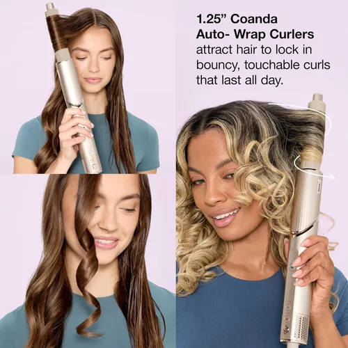 Vista 7 de Shark FlexStyle Air Multi-Styler y sistema de secado Cepillo secador de pelo para soplados con rizadores Coanda de envoltura automática, cepillo
