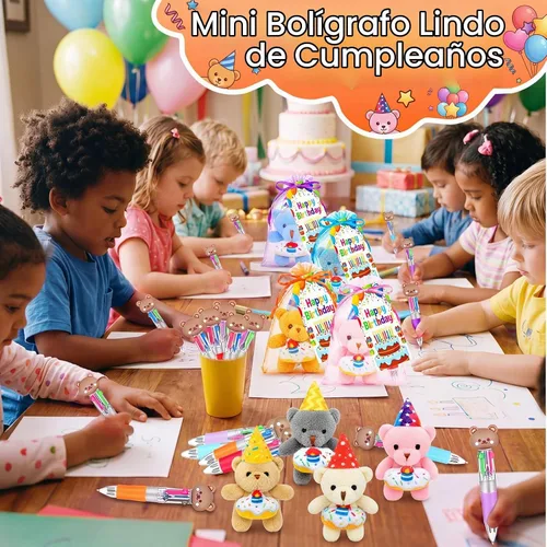 Vista 2 de Seenelling 96 piezas de regalos de cumpleaños mini oso de peluche 4