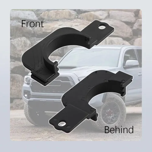 Vista 4 de HAOBO Soporte para tapa de gasolina compatible con Toyota Tacoma 2016-2024 3ª generación, accesorios exteriores automotrices, tapa de depósito