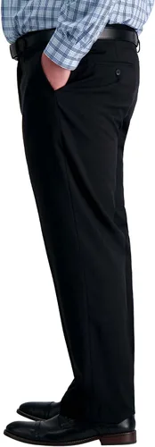 Vista 2 de Haggar Men's Premium Comfort Dress Pant-Straight Fit Flat Front Reg. and Big & Tall