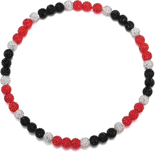 Vista 21 de Collar de Cadena de Béisbol con Perlas para Hombres, Regalos de Collar de Béisbol de la Colección Bling Ice para Niños, Collar de Accesorios