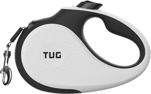 Vista 20 de TUG Monochrome XL 360° Correa retráctil libre de enredos para perros 26 pies de cinta de nailon resistente Freno de una sola mano, pausa y Negro