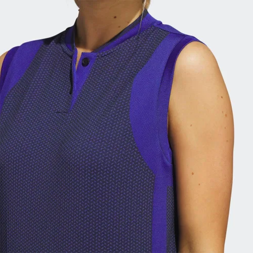 Vista 6 de adidas Polo sin mangas Spacedye para mujer