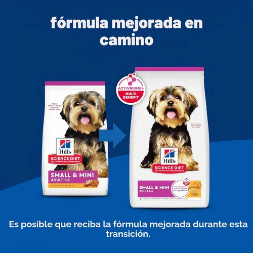 Vista 2 de Alimentos secos para perros de raza pequeña y mini, de Hill’s Science Diet, Adulto #1 recomendado por veterinarios, pollo y arroz integral, 4.5