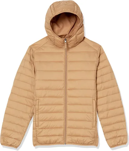Vista 9 de Tienda Essentials Men's Lightweight Water-Resistant Packable Hooded Puffer Jacket