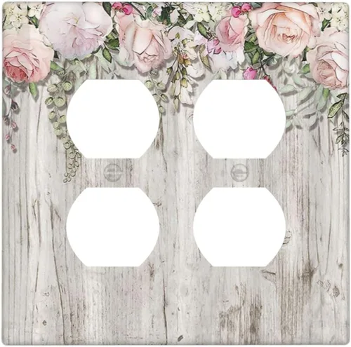 Vista 95 de Decorative Outlet Covers African Woman Zebra Elephants Black Girl 1 Gang Duplex Light Switch Cover Plate Unique Wall Plates for Electrical Outlets