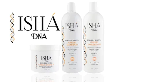 Vista 5 de Acondicionador de ajo, 32 onzas líquidas, impregnado con queratina y extracto de ajo para cabello adelgazado dañado, detiene la pérdida de cabello
